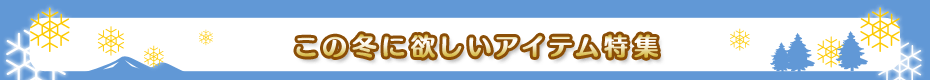���̓~�ɗ~�����A�C�e�����W